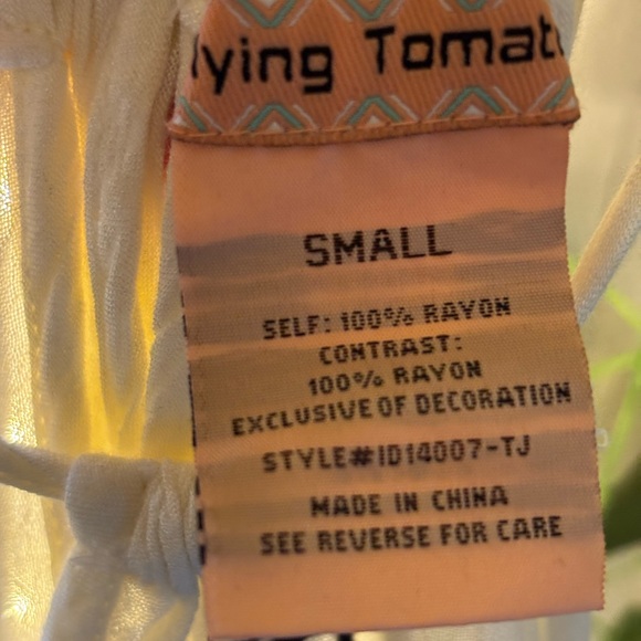 Flying Tomato Embroidered Boho Maxi Dress – Cream & Black – Size Small - Picture 2 of 11